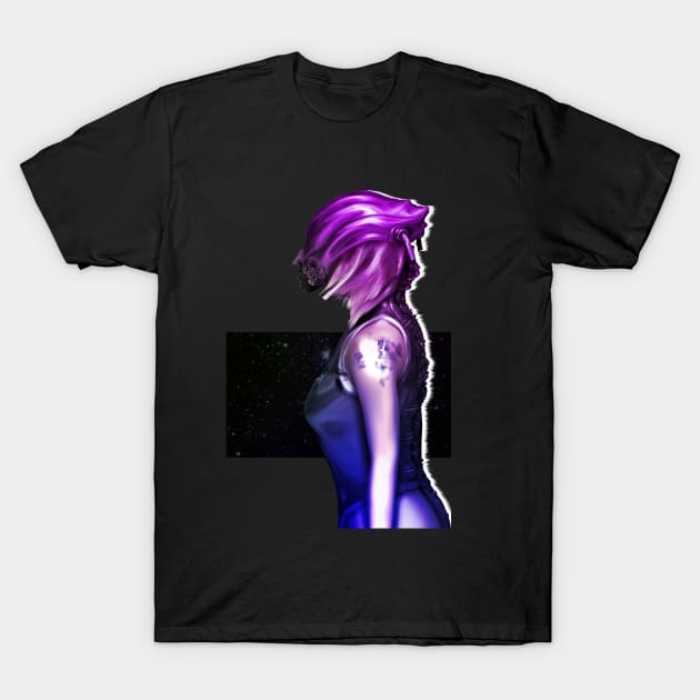 Space girl T-Shirt by Liquid Feline